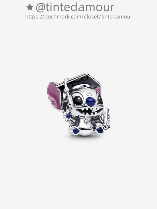 Pandora Disney Stitch Graduation Charm|Pendant - Picture 1 of 2